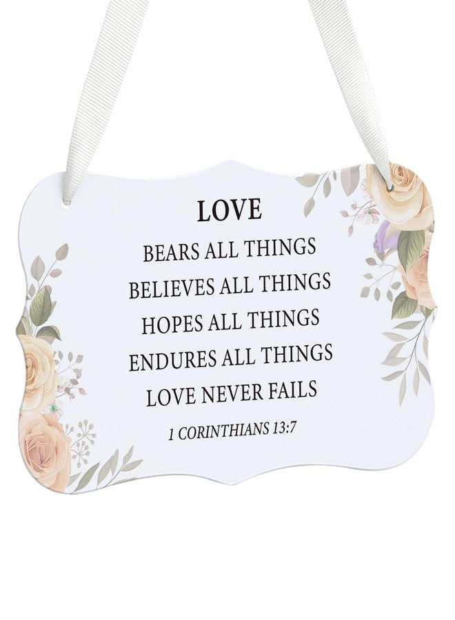 HDHBP Christian Religious Wedding Wall Decor Christian Wedding Decor Bible Verse Engagement Anniversary Acrylic wall Sign - Image 1